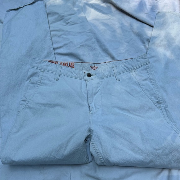 DOCKERS Men’s White Jean Khaki Blend Chino Pants Clean Size 33/32 - Picture 6 of 9